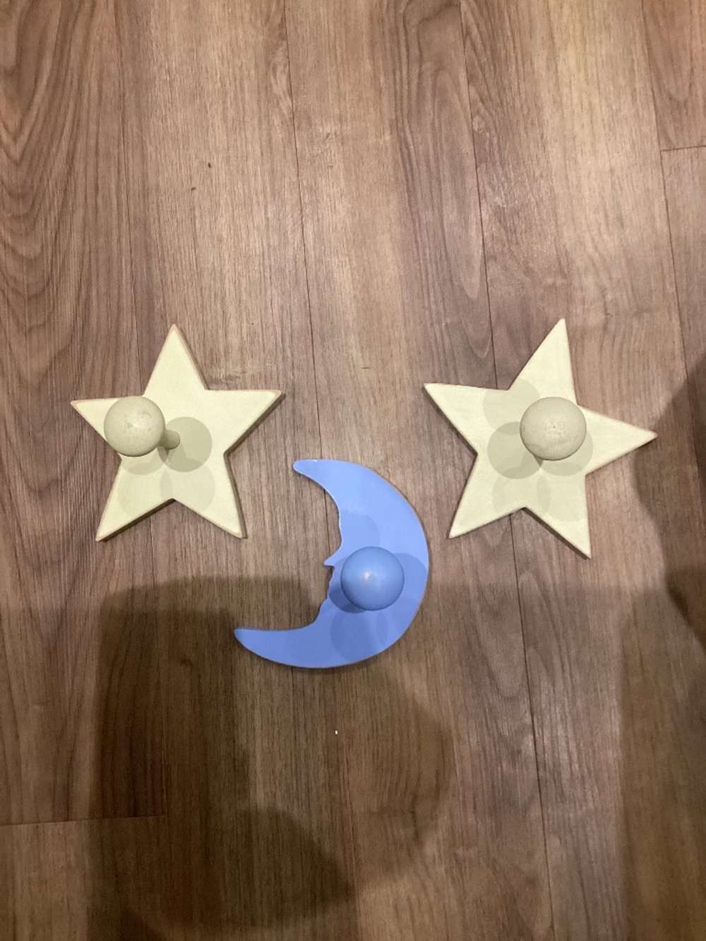 Pottery Barn Kids Wall Knobs/Hooks Stars and Moon